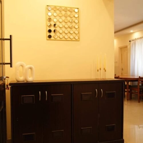 This is teh property details of Snooze Living, short term rentals serving in Bangalore, Kochi and Kozhikode. The photo describes the property in Yeshwantpur, Bangalore- Azure by Snooze living